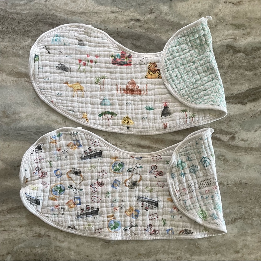 Aden + Anais 100% Cotton Muslin Burpy Bibs